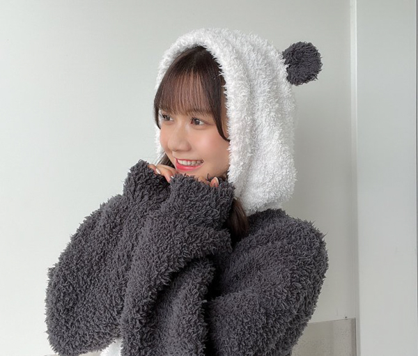 SKE48・田辺美月「笹ください」、パンダ柄のモコモコパーカー姿で笹要求