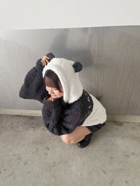 SKE48・田辺美月「笹ください」、パンダ柄のモコモコパーカー姿で笹要求