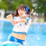 【写真特集】渡辺陽菜（Layn）、元気いっぱいのスポーティーな体操着コスチュームで笑顔をお届け！＜近代麻雀水着祭2022＞