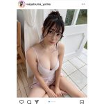 我妻ゆりか︎︎、美麗なデコルテに見惚れるブラトップ姿で釘付けに！