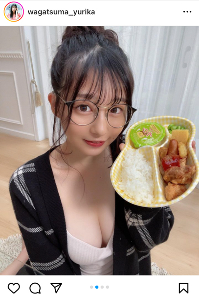 我妻ゆりか︎︎、美麗なデコルテに見惚れるブラトップ姿で釘付けに！