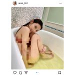 あのん、モザイクでセクシーさ増し増しの濡れ肌ショットで悩殺！