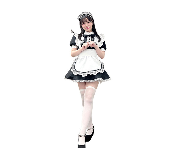 STU48・岩田陽菜、特注のメイド衣装で魅せる「絶対領域」披露！専属契約希望の声も