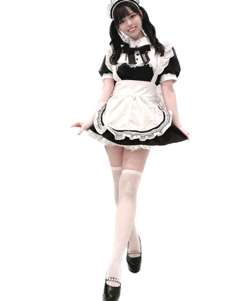 STU48・岩田陽菜、特注のメイド衣装で魅せる「絶対領域」披露！専属契約希望の声も