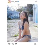 レースクイーン・黒木麗奈、レアなビキニ姿でヘルシー美ボディ全開！