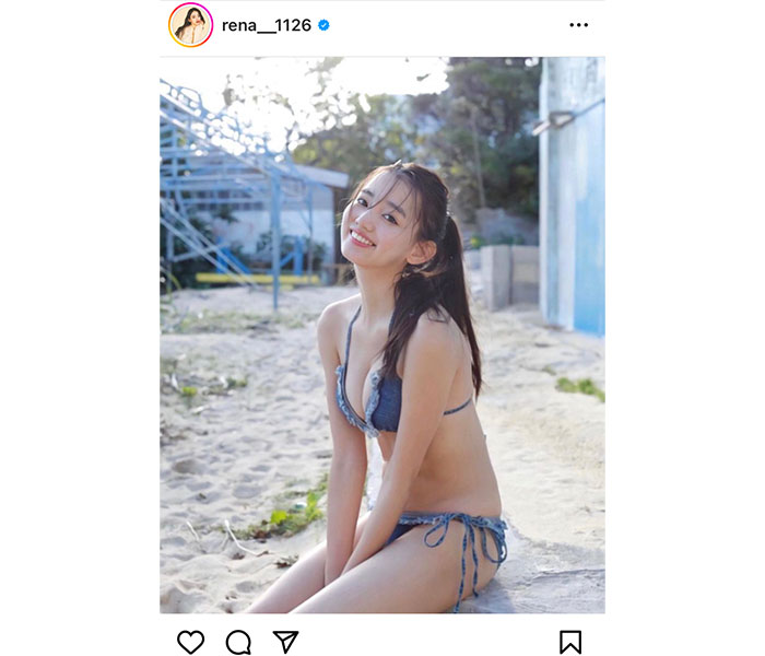 レースクイーン・黒木麗奈、レアなビキニ姿でヘルシー美ボディ全開！