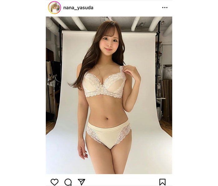 レースクイーン・安田七奈、美麗なくびれラインで魅了するランジェリーショット公開