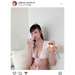 横野すみれ、圧巻バストのくっきり美谷間を大人セクシーに見せつける！
