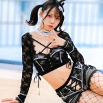 【写真特集】弓川いち華、黒網タイツがセクシーなバニー水着で釘付けに！＜近代麻雀水着祭2022＞
