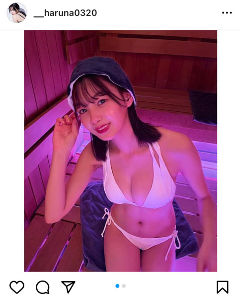 吉澤遥奈、桜田茉央とサウナで「ととのう」ビキニ2ショット！