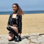 【写真特集】看護師・高田カナさん、福岡・百道浜にてクールなブラックコーデで美脚披露！ 「どうなりたいのか、何を伝えたいのかが大事」