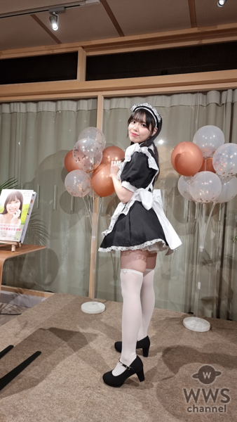 【動画】STU48・岩田陽菜が写真集イベントに可愛すぎるメイド衣装で登場！