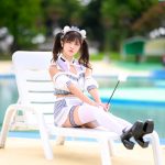 【写真特集】中山星香（KissBee）、メイドコスチュームで裏ももチラ見せ＜近代麻雀水着祭2022＞