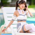 【写真特集】中山星香（KissBee）、メイドコスチュームで裏ももチラ見せ＜近代麻雀水着祭2022＞