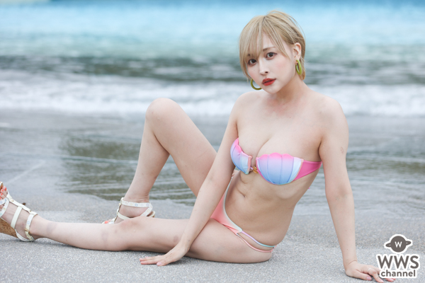 【写真特集】声優YouTuber・立川みくの、金髪ショート×ふっくらバストで釘付けに！＜夏のはなまる大プール撮影会2022＞