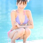 【写真特集】高坂琴水（キプリスモルホォ）、夕陽に照らされた濡れ肌ボディにうっとり＜近代麻雀水着祭2022＞