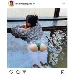 西永彩奈、温泉にぷかぷか浮かぶ桃尻バックショットで瞬殺