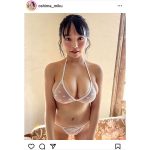 BOCCHI。大嶋みく、豊満バストこぼれる水着ショットで釘付けに！