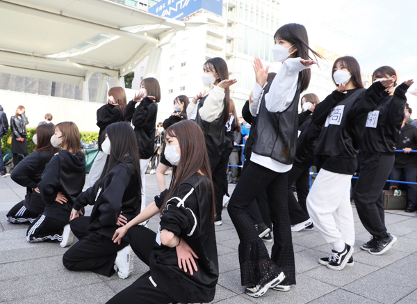 SKE48・チームKIIが初の生公開練習実施！通行人も足を止める中、太田彩夏「最後まで見届けてくださると嬉しいです」