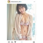 HKT48・田中美久、ふんわりバストと微笑みの最強コラボでファン悩殺！