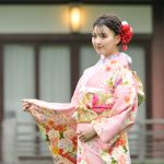 鶴嶋乃愛、ピンクの晴れ着姿で初参加！参加者から「カワイイ！」の声も＜オスカー晴れ着撮影会＞