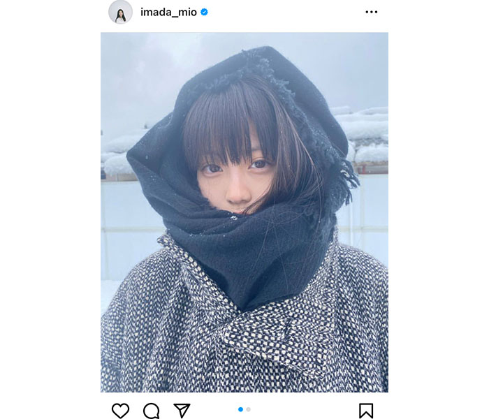 今田美桜、マフラーぐるぐる巻きの極寒ショットに「透明感レベチ」「天使だ」と絶賛の声