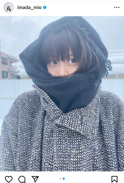 今田美桜、マフラーぐるぐる巻きの極寒ショットに「透明感レベチ」「天使だ」と絶賛の声