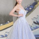 「ミス日本2023」ファイナリスト・上村さや香、胸元開きのドレスをエレガントに着こなし＜第55回ミス日本コンテスト2023＞