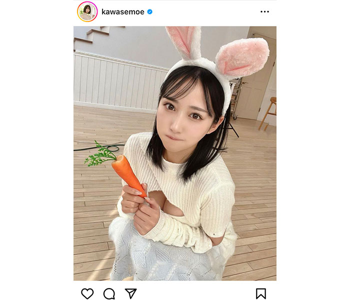 レースクイーン・川瀬もえ、さりげない胸チラであざとセクシー全開！