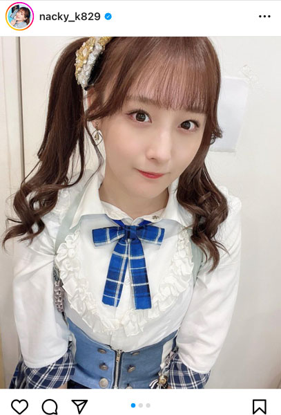 SKE48・鎌田菜月、高めツインテールでアイドル近況報告「楽しんでます」