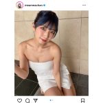 コスプレイヤー・霜月めあ、バスタオル一枚の裸身ショットで悩殺！