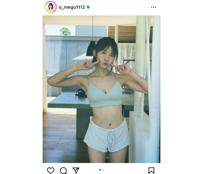 AKB48・谷口めぐ、くびれライン＆お腹見せる写真集オフショットで釘付けに！