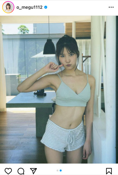 AKB48・谷口めぐ、くびれライン＆お腹見せる写真集オフショットで釘付けに！