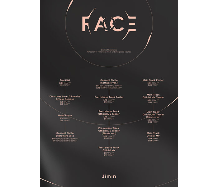 BTS・JIMIN、ソロアルバム『FACE』のプロモーション日程公開
