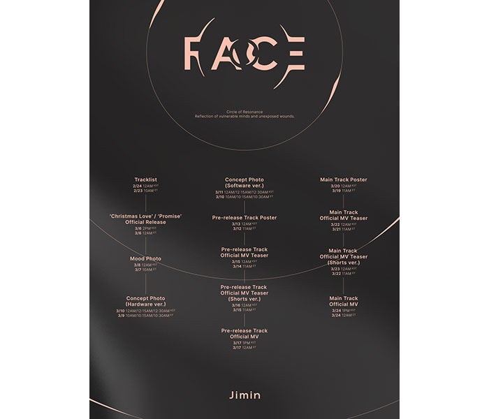 BTS・JIMIN、ソロアルバム『FACE』のプロモーション日程公開