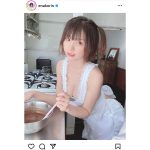 えなこ、裸エプロン風でドキドキのバレンタイン『ご褒美』ショットをお届け！
