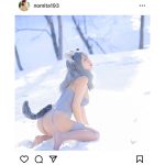 いくみ、雪原で魅せる肌見せオオカミコスプレに「美しすぎる」「プロだわ」の声