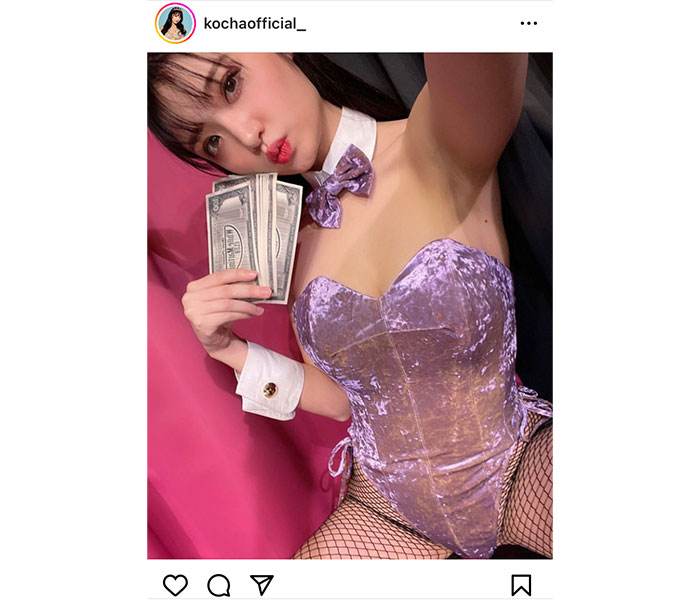 ショーダンサー・KOZUE、至近距離でセクシーなバニー衣装見せつけ！