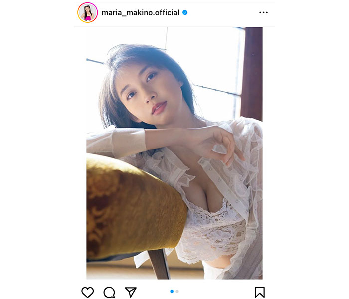 モー娘。牧野真莉愛、シースルーシャツから美谷間チラリ！「さすがグラビアクイーン」と反響も