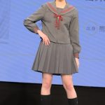 【写真特集】中島瑠菜さん、「制服アワード」でグレーのセーラー服を着こなしにっこりスマイル＜第10回日本制服アワード＞