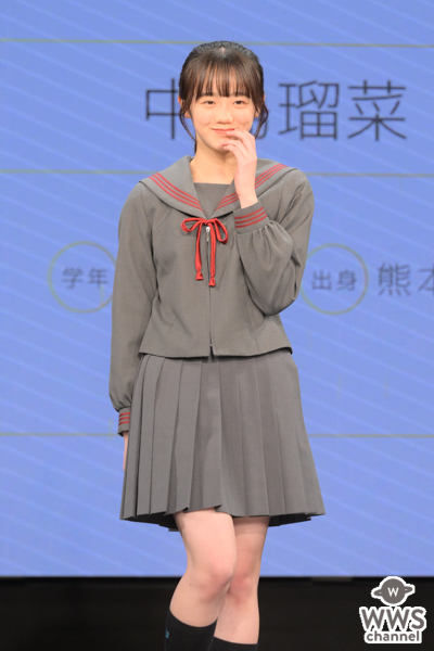 【写真特集】中島瑠菜さん、「制服アワード」でグレーのセーラー服を着こなしにっこりスマイル＜第10回日本制服アワード＞