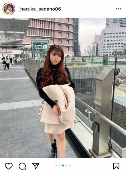 NMB48・貞野遥香、大人かわいいが詰まった美脚コーデで釘付け！