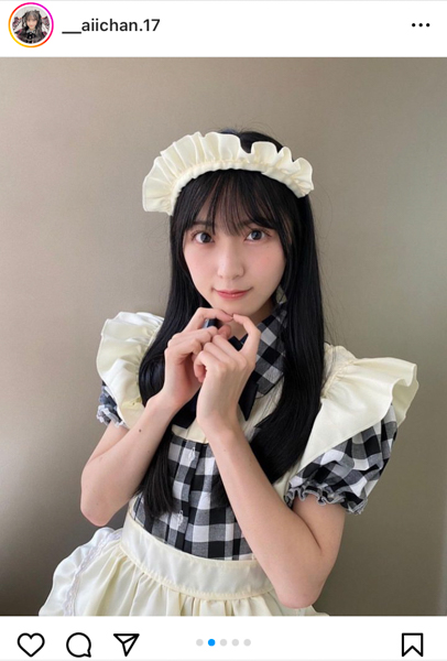 AKB48・佐藤綺星、猫耳メイドコスが可愛すぎると話題に！「メイドさんいかがでしたか〜？？」