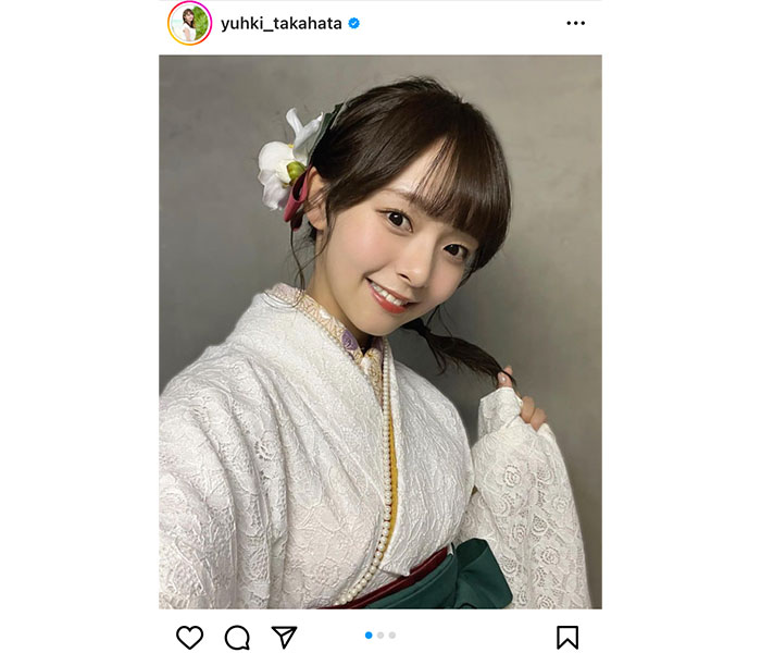 SKE48・高畑結希、レースの和装衣装の着こなしに「可愛い」の声殺到!