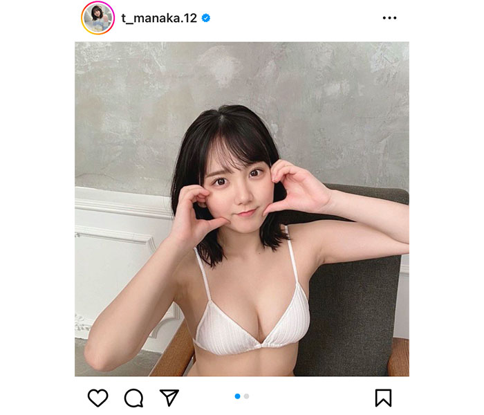 AKB48・田口愛佳、ラストティーンの白ビキニオフショットに反響ぞくぞく