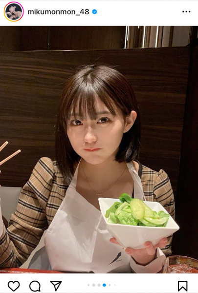 HKT48・田中美久、笑顔いっぱいの焼肉ショットにファン歓喜！