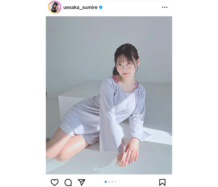 上坂すみれ、太ももで夢中にさせる美脚コーデに「毛深い」とファン大絶賛！