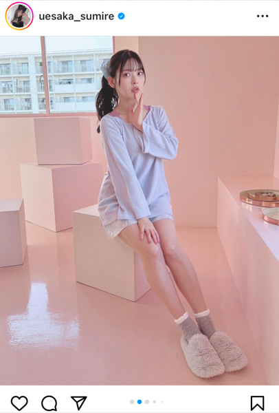 上坂すみれ、太ももで夢中にさせる美脚コーデに「毛深い」とファン大絶賛！