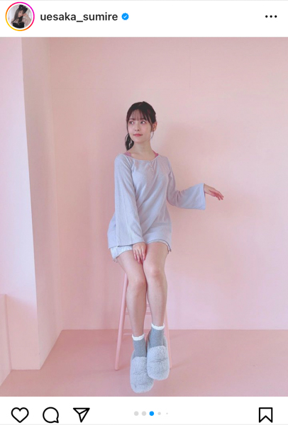 上坂すみれ、太ももで夢中にさせる美脚コーデに「毛深い」とファン大絶賛！