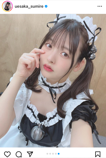 上坂すみれ、王道のツインテールメイドに変身！可憐な姿に「ご奉仕されたいです」の声も